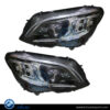 Mercedes C-Class W205 (2015-2018), Headlamp Upgrade from Static LED to 2019 Dynamic LED Look (Blue LED), China, 2059066404 / 2059066504