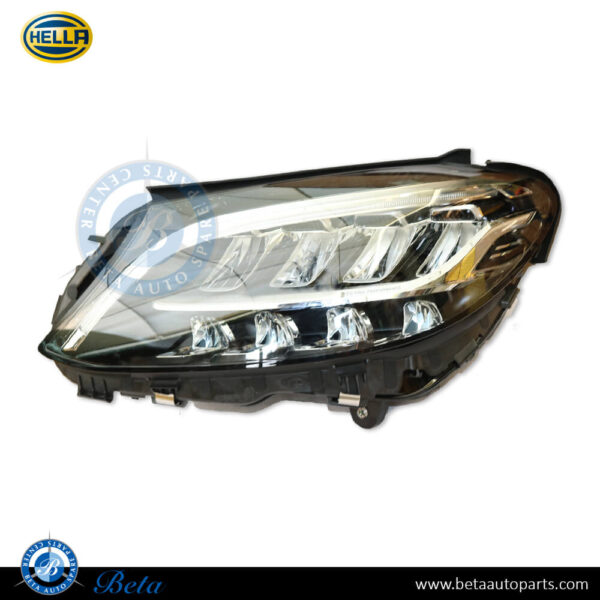Mercedes C-Class W205 (2019-2021), Headlamp Static LED (Left), Hella, 2059065404 / 2059067905