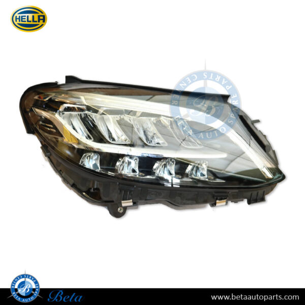 Mercedes C-Class W205 (2019-2021), Headlamp Static LED (Right), Hella, 2059065504 / 2059068005