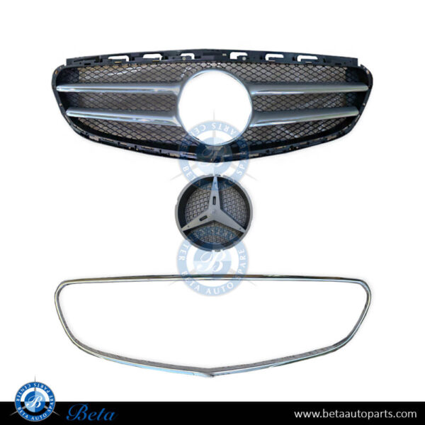Mercedes E-Class W212 (2014-2016), Radiator Grille AMG Normal Look with Camera Hole (Avantgarde), China, 2128851022