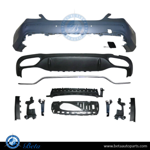 2138850801-mercedes-e-class-w213-rear-bumper-normal-amg-with-pdc-chrome.jpg Mercedes E-Class W213 (2017-2020), Rear Bumper Normal AMG with PDC (Chrome), China