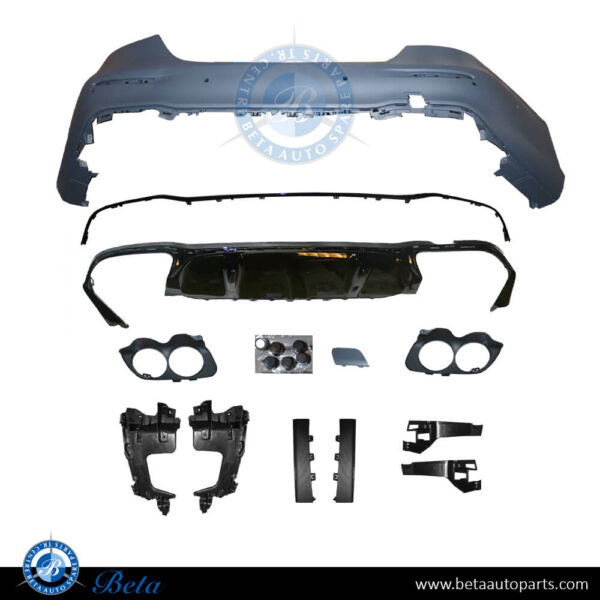 Mercedes E-Class W213 (2021-2023), Rear Bumper AMG E53 with PDC / Park Assist, Taiwan, 2138854405