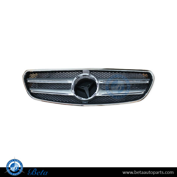 2138880223-mercedes-e-class-w213-radiator-girlle-with-camera-hole-2-lines.jpg Mercedes E-Class W213 (2017-2020), Radiator Grille with Camera Hole (2 Lines), China, 2138880223