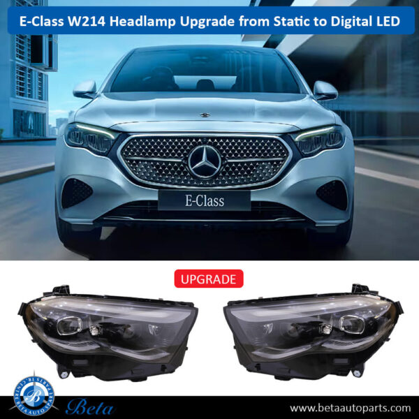 Mercedes E-Class W214 (2024 -Up), Headlamp Upgrade From Static LED To Digital LED, China, 2149064900 / 2149065000