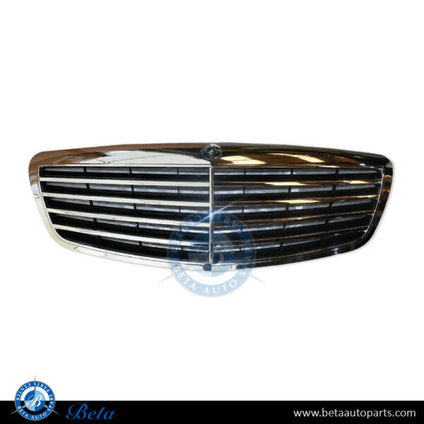 Mercedes S-Class W221 (2006-2009), Radiator Grille (Black), Taiwan, 2218800083