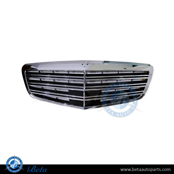 Mercedes S-Class W221 (2010-2013), Radiator Grille AMG Radar Look (Black and Chrome), Taiwan, 2218800683