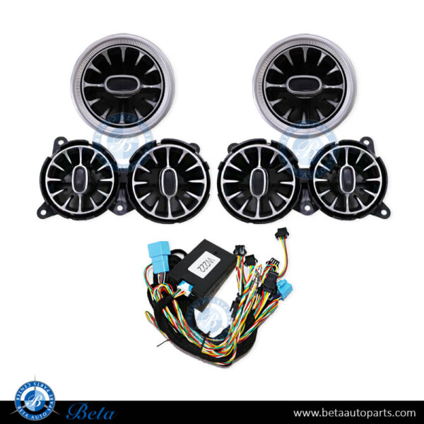 Mercedes S-Class W222 (2014-2020), Front Fresh AC Air Grille 64 Color, China, 2228300754 / 2228300854 / 2228300154