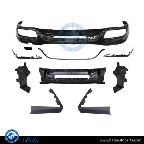 Mercedes S-Class W222 (2018-2020), Rear Diffuser AMG S63/S65 for Normal AMG (Silver), China, 2228855801