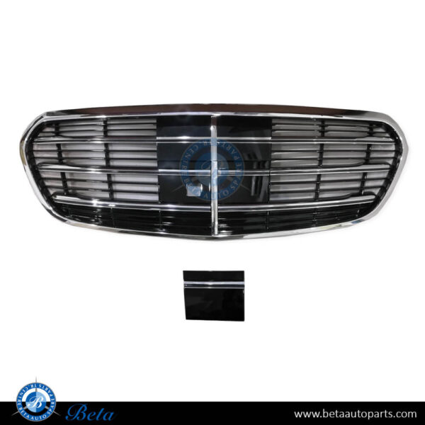 2238804000-mercedes-s-class-w223-radiator-grille-with-camera-with-acc-black-chrome.jpg Mercedes S-Class W223 (2021-Up), Radiator Grille with Camera Hole with ACC (Black and Chrome), China, 2238804000