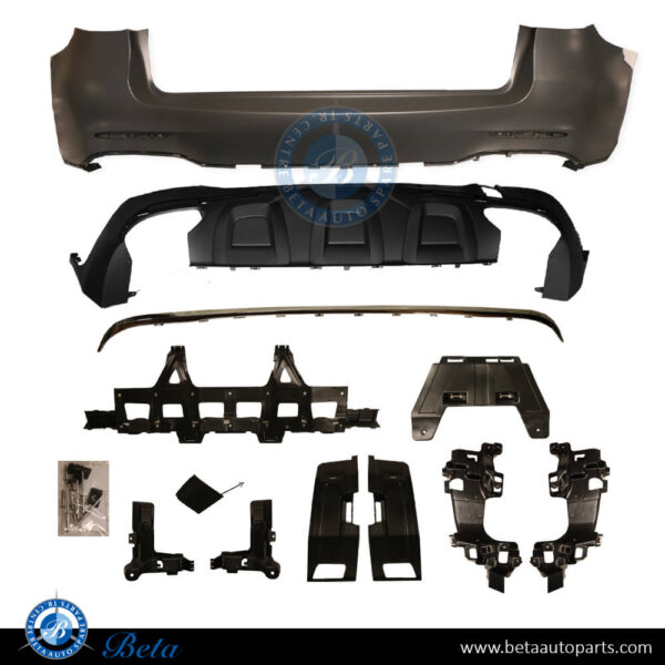 Mercedes GLC-Class W253 (2016-2019), Rear Bumper Normal AMG without PDC (Silver), Taiwan, 2538851501