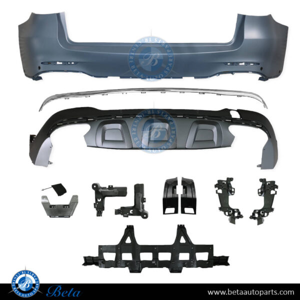 Mercedes GLC-Class W253 (2016-2019), Rear Bumper Normal AMG with PDC (Silver), Taiwan, 2538851601