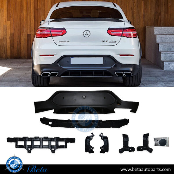 2538856702-mercedes-glc-coupe-w253-rear-diffuser-amg-glc63-spare-parts.jpg Mercedes GLC-Class Coupe C253 (2016-2019), Rear Diffuser AMG Glc63 for Normal AMG, China, 2538856702