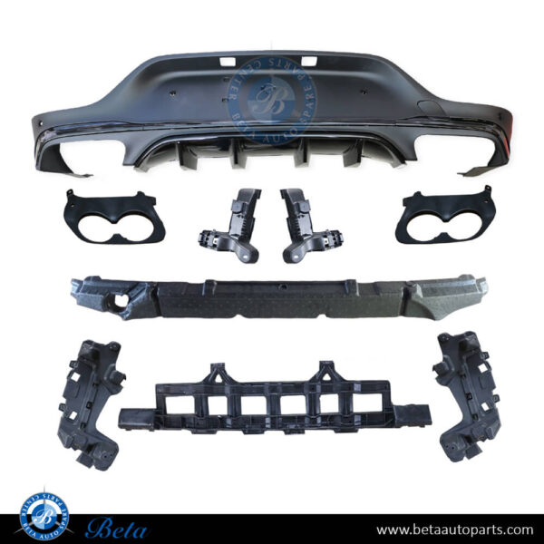 Mercedes GLC-Class Coupe C253 (2020-2022), Rear Diffuser AMG Glc43 for Normal AMG, China, 2538857503