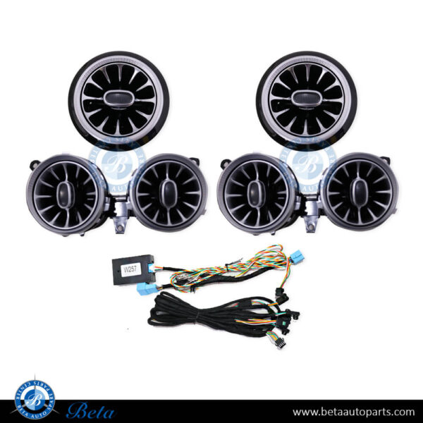 Mercedes CLS-Class / E-Class COUPE C257 / C238 (2017-Up), Front Fresh AC Air Grille Set (64 Color), China, 2578302300 / 2578302400 / 2578302500