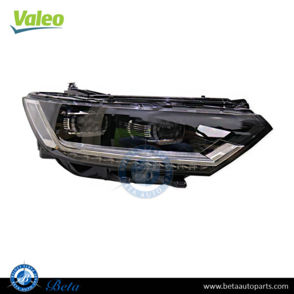 Volkswagen Passat (2015-2019), Headlamp Adaptive LED - Euro Type (Right), Valeo, 3G1941114 / 3G1941114A