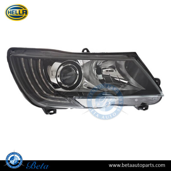 3T1941018H-skoda-superb-headlamp-bi-xenon-right-hella.jpg Skoda Superb (2009-2015), Headlamp Xenon (Right), Hella, 3T1941018H