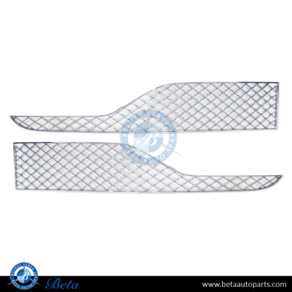 3W3807681R-3W3807682R-bentley-continental-gt-front-bumper-lower-grilles-chrome-spare-parts-1.jpg Bentley Continental GT (2016-2017), Front Bumper Lower Grilles (Chrome), China, 3W3807681R / 3W3807682R