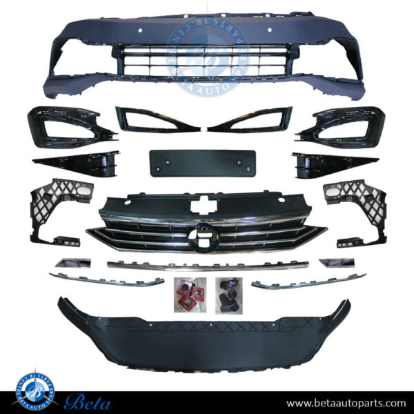 Volkswagen Passat (2020-2023), Front Bumper R-Line Look, China, 3G0807217BE