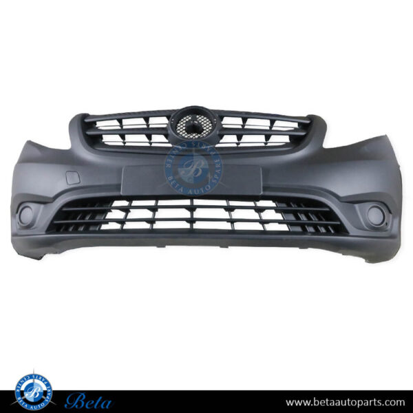 Mercedes Vito W447 (2015-Up), Front Bumper without PDC without Fog Lamp Hole, Taiwan, 4478850825