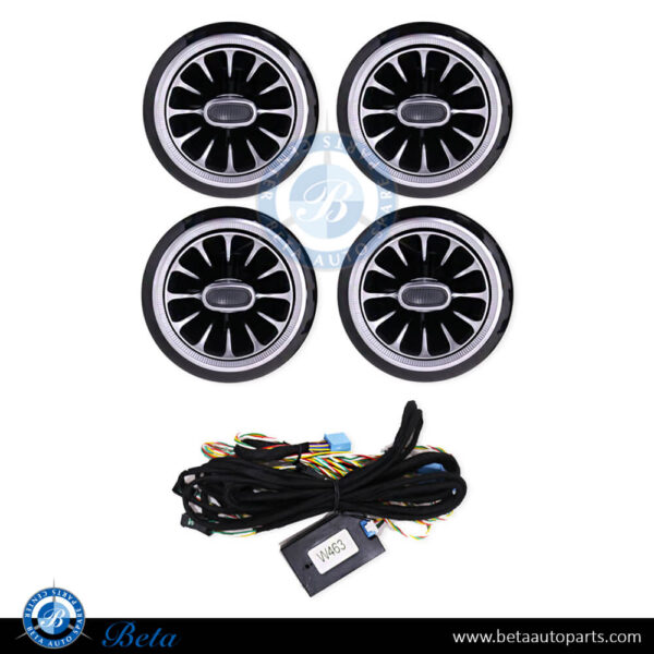 Mercedes G-Class W463 (2018-Up), Front Fresh AC Air Grille Set 64 Color, China, 4638302402 / 4638302201