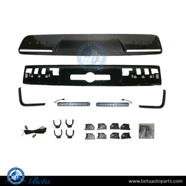 Mercedes G-Class W463 (2018-Up), Front Roof Spoiler Assy Brabus Look (Dry Carbon), China, 4638801101