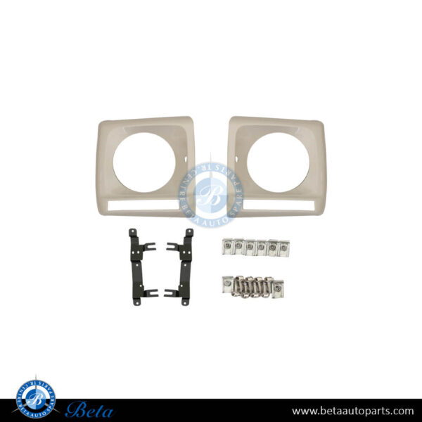 4638840174-4638840274-mercedes-g-class-w463-headlamp-frame-amg-g63-g65-white.jpg Mercedes G-Class W463 (1992-2017), Headlamp Frame AMG G63/G65 White, China, 4638840174 / 4638840274