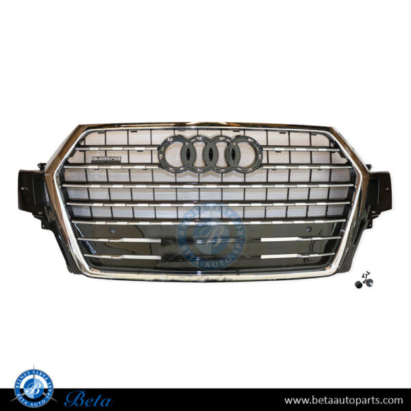 4M0853651K-audi-q7-s-line-grille-black-and-chrome-china-spare-parts-1.jpg Audi Q7 S-Line (2016-2019), Radiator Grille (Black and Chrome), China, 4M0853651K