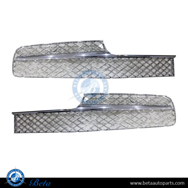 4W0807647H-4W0807648R-bentley-flying-spur-front-bumper-lower-grilles-spare-parts.jpg Bentley Flying Spur (2016-2019), Front Bumper Lower Grilles (Chrome), China, 4W0807647H / 4W0807648R