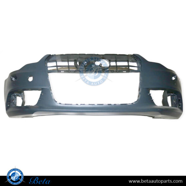 4g0807065agru-audi-a6-front-bumper-with-pdc-and-washer.jpg Audi A6 (2011-2014), Front Bumper with PDC with Washer, China, 4G0807065AGRU