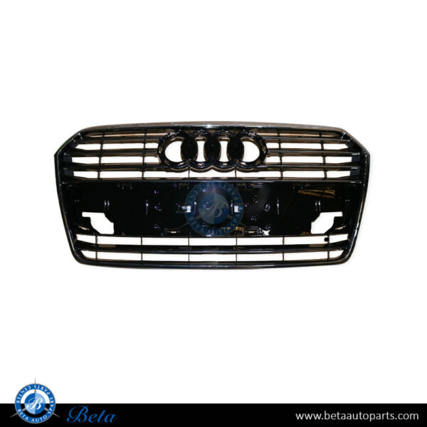 Audi A7 (2015-2018), Radiator Grille (Black), China, 4G8853651GT94