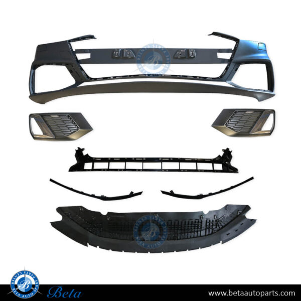 Audi A7 S-Line (2019-Up), Front Bumper with PDC with Park Assist, China, 4K8807065E