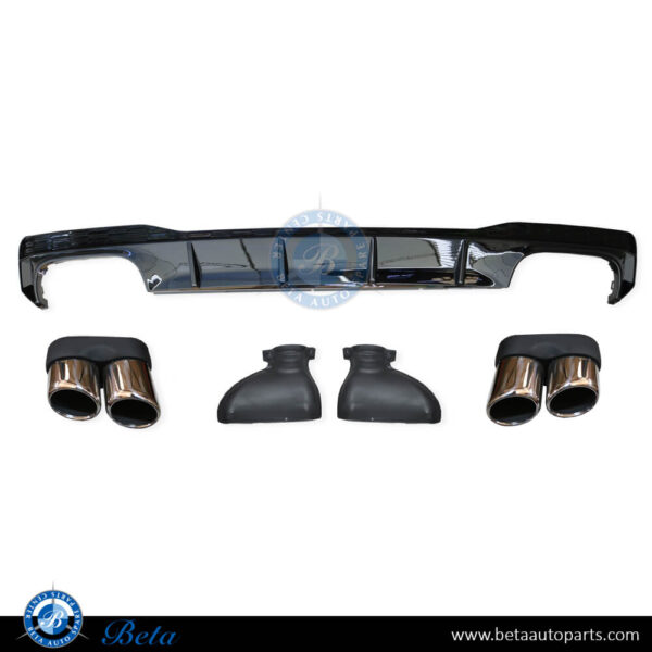 Audi A7 (2019-Up), Rear Diffuser S7 Look with Exhaust Tips, China, 4K8807521D