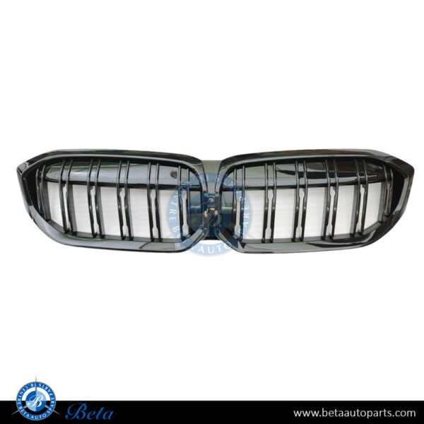 BMW 3 Series G20 LCI (2023-Up), Radiator Grille M Look - 2 Lines (Gloss Black), China, 51115A1BFB0