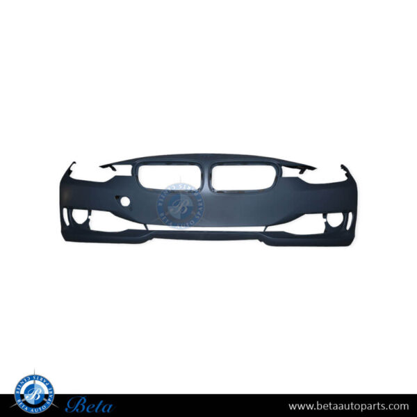 BMW 3 Series F30 (2012-2015), Front Bumper without PDC / Washer / PA / Camera Hole (Lines), Taiwan, 51117293030