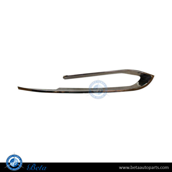 BMW 5 Series F10 LCI (2014-2016), Fog Lamp Cover Moulding Luxury - Chrome (Left), China, 51117331769