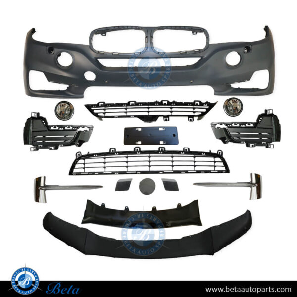 BMW X5 F15 (2014-2018), Front Bumper with Hole with Normal Fog Lamp, China