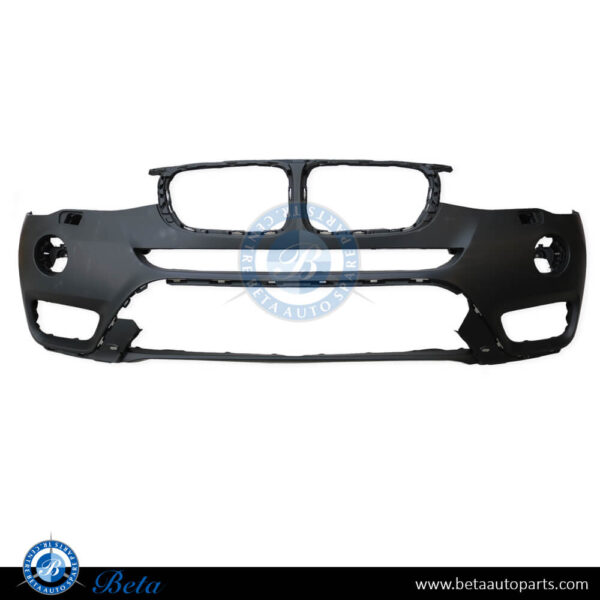 BMW X3 F25 LCI (2015-2017), Front Bumper without PDC with Washer, Taiwan, 51117389896