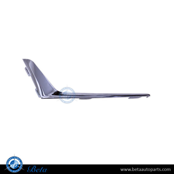 BMW 3 Series G20 (2019-2022), Front Bumper Lower Grille Upper Moulding Luxury - Chrome (Right), Taiwan, 51117471522