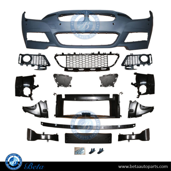 BMW 3 Series F30 (2012-2018), Front Bumper M-Tek with PDC / Washer, China, 51118055822