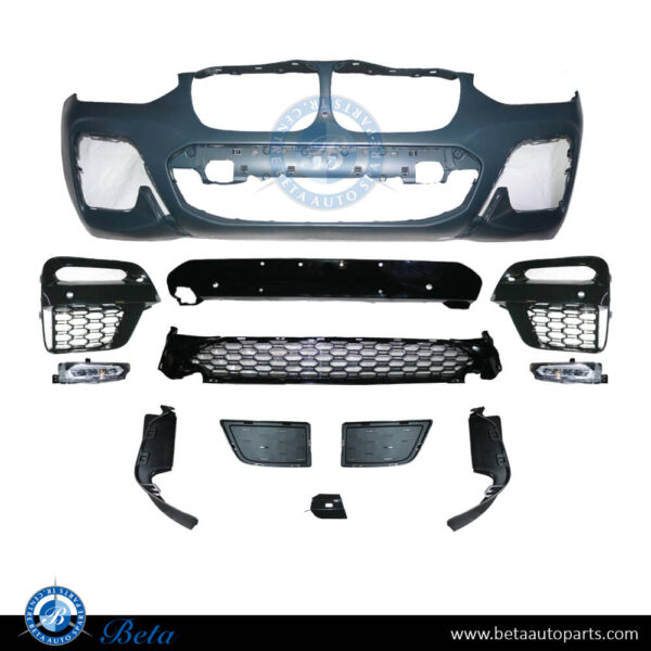 BMW X3 / X4 G01 / G02 (2018-2021), Front Bumper M-Tek with PDC with Park Assist with Camera Hole, China