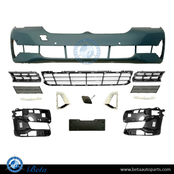 51119852198-bmw-5-series-g30-lci-front-bumper-with-pdc.jpg BMW 5 Series G30 LCI (2021-2023), Front Bumper with PDC, China