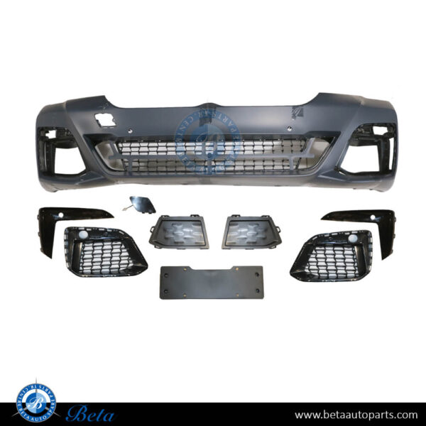 BMW 5 Series G30 LCI (2021-2023), Front Bumper M-Tek with PDC / Park Assist without ACC, China, 51119852205