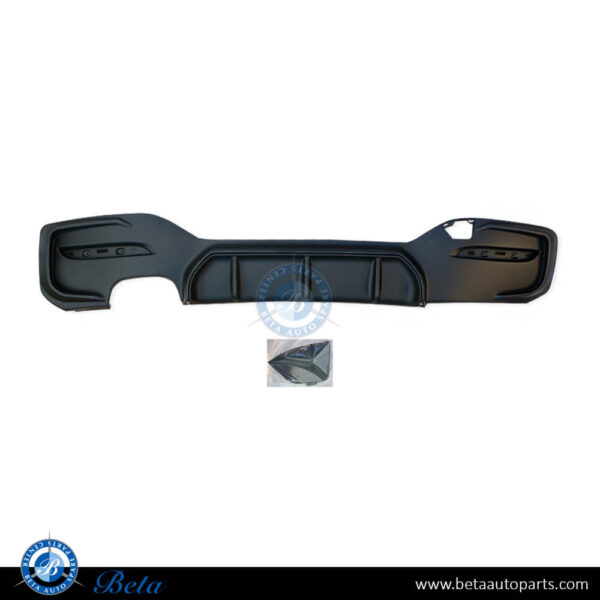 BMW 1 Series F20 / F21 LCI (2015-2019), Rear Diffuser M-Performance for 120/125(Matt Black), China, 51128060304