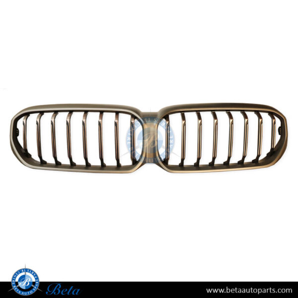 51129852283-bmw-5-series-g30-lci-m-tek.jpg BMW 5 Series G30 LCI (2021-2023), Radiator Grille M-Tek without Camera Hole (Silver), China, 51129852283