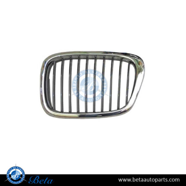 BMW 5 Series E39 (1996-2000), Radiator Grille - Black and Chrome (Left), Taiwan, 51132497261 / 51138184531