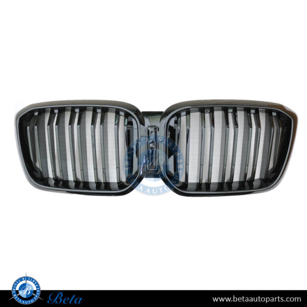 BMW X3 / X4 G01 LCI / G02 LCI (2022-2023), Radiator Grille M Look with Camera Hole (Black), China, 51135A1AC56