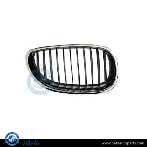 BMW 5 Series E60 (2003-2009), Radiator Grille - Black and Chrome (Right), Taiwan, 51137027062