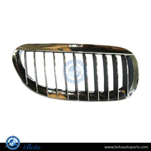 BMW 6 Series E63 (2004-2007), Radiator Grille - Black and Chrome (Right), Taiwan, 51137077932