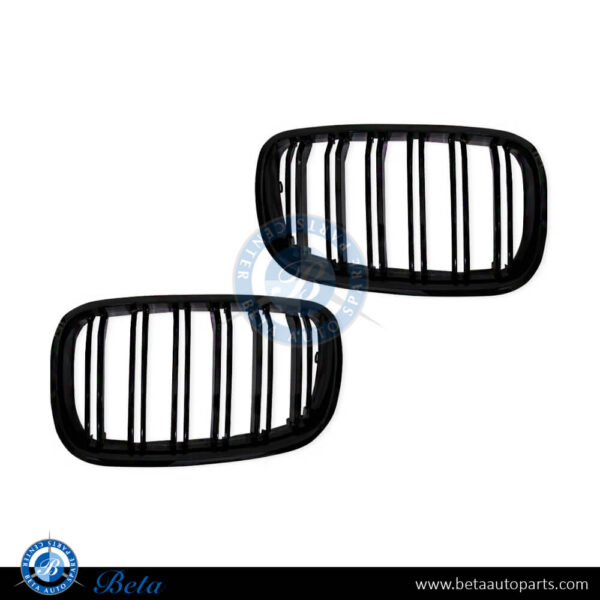 BMW X5 / X6 E70 / E71 (2007-2014), Radiator Grille M Look (Gloss Black), China, 51137157687 / 51137157688