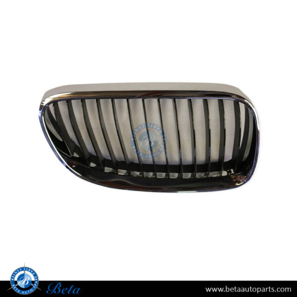 BMW 3 Series E92 LCI (2009-2011), Radiator Grille - Black and Chrome (Right), Taiwan, 51137254970